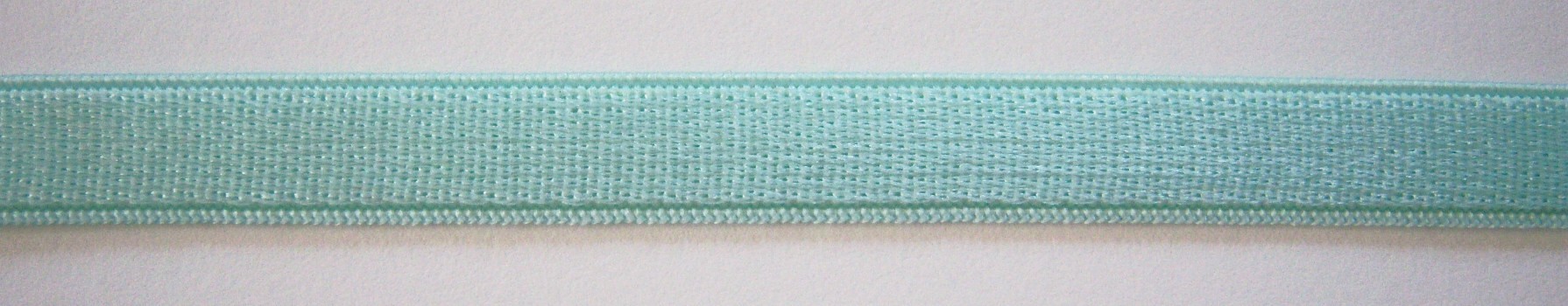 Seafoam Satin 3/8  Inch Sponge Back Elastic