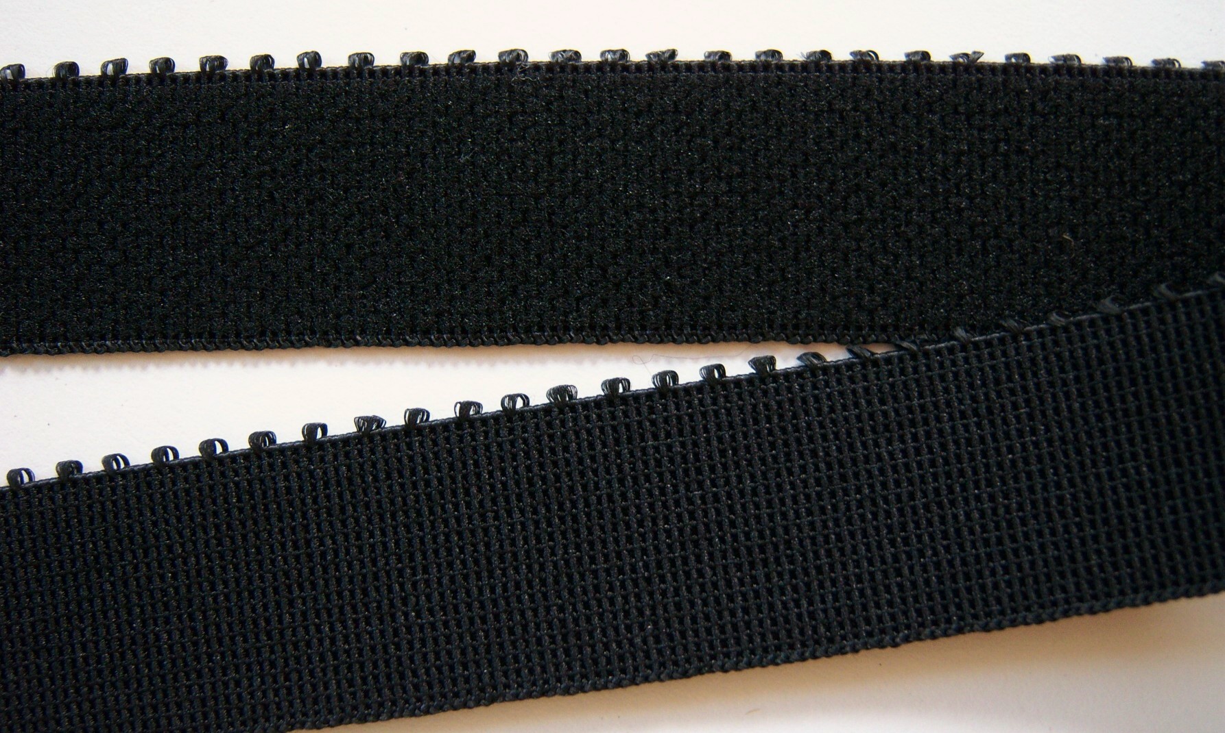 Black Picot 1 Inch Sponge Back Elastic