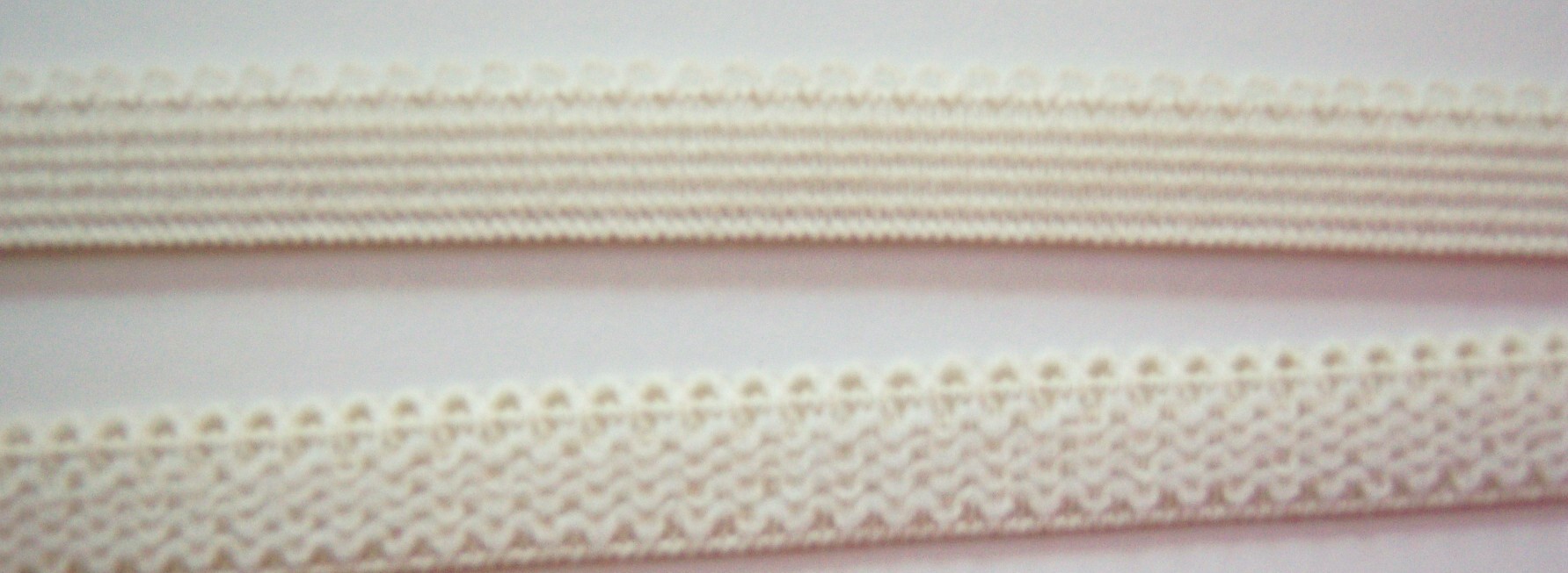 Ivory 7/16 Inch Sponge Back Elastic