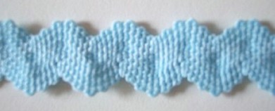 Baby Blue 5/8 Inch Wavy Elastic