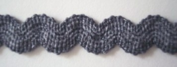 Gray 5/8 Inch Wavy Elastic