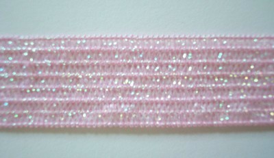 Pink Iridescent 7/8 Inch Elastic