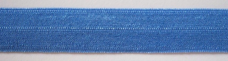 Copen Blue 5/16" Fold Over Elastic