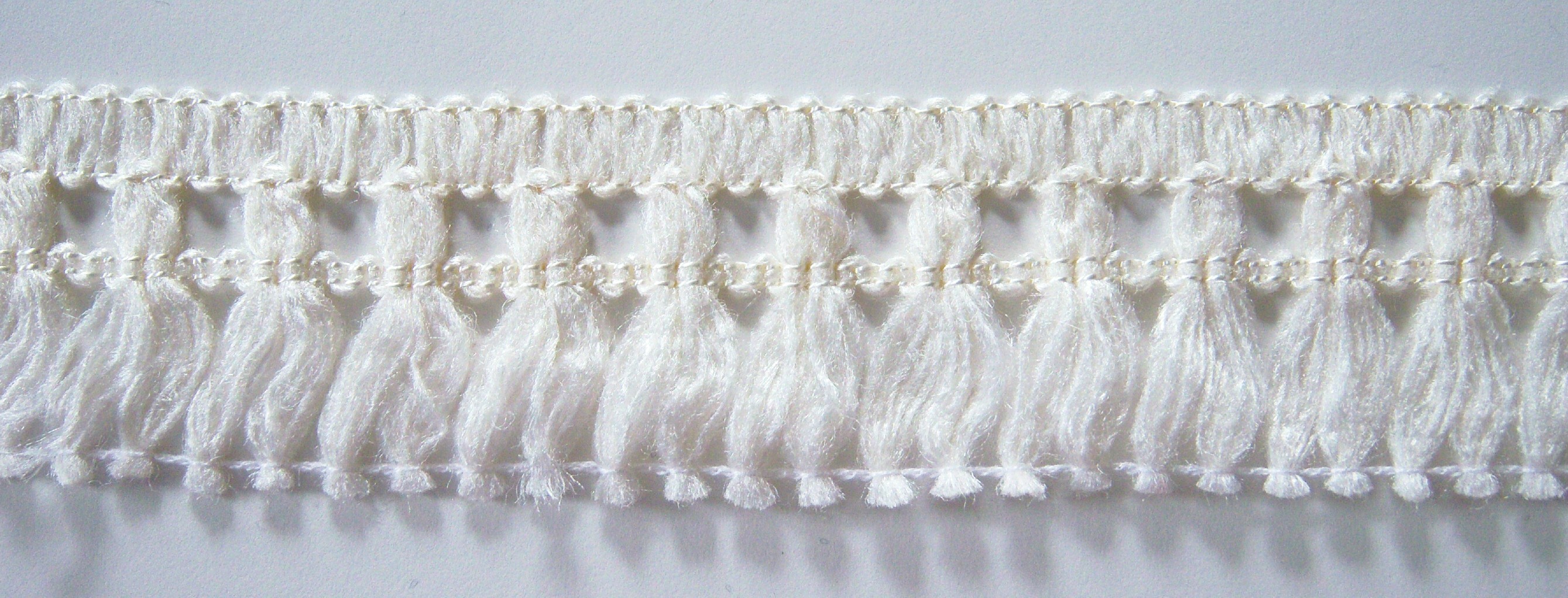Ivory Acrylic 2" Fringe
