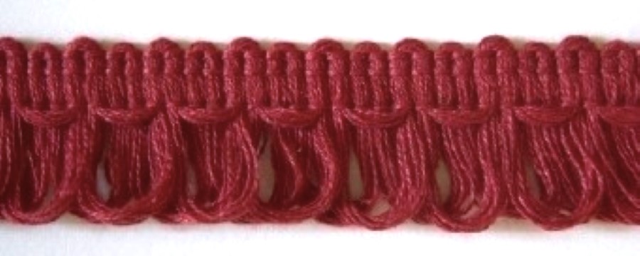 Rose Wine 7/8" Loop Fringe