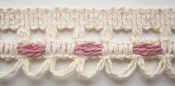 Natural/Dusty Rose 7/8" Trim