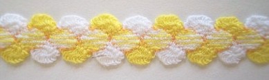 White/Yellow 1/2" Braid