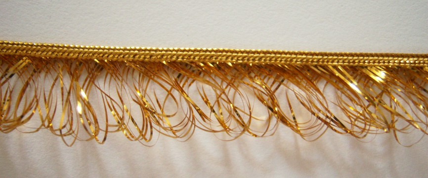 Gold 18k Metallic Mylar 5/8" Fringe