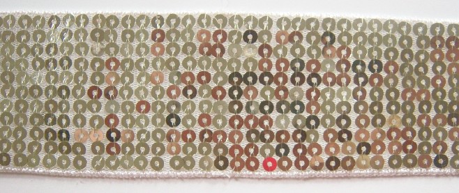 Light Gold Sequin 2 1/4" Braid Trim