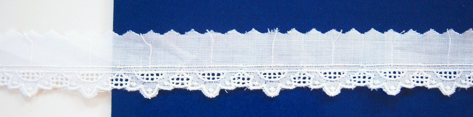 White 1 1/4" Flat Eyelet