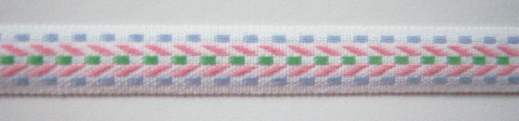 Pink/Blue Jacquard Tape