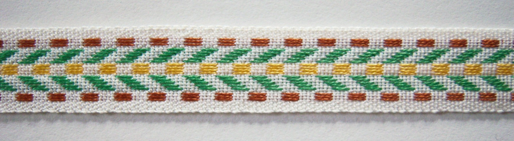Green/Yellow 1/2" Jacquard