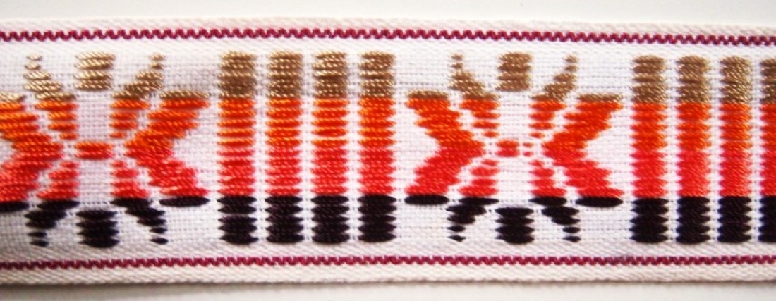 Tan/Black 2" Cotton Webbing