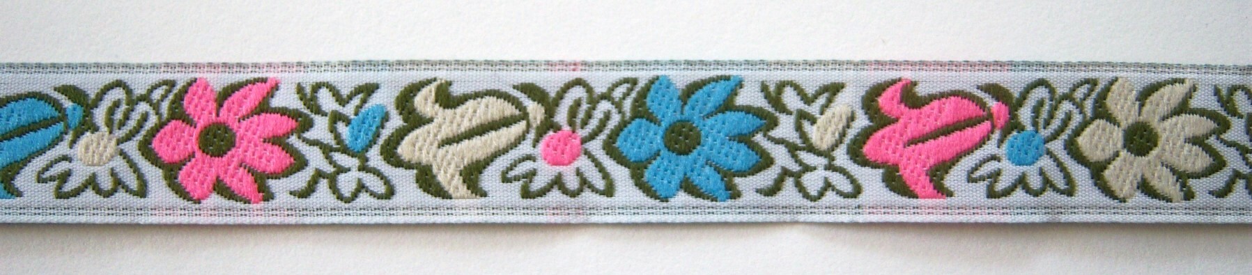 Ivory/Robin/Hot Pink Jacquard