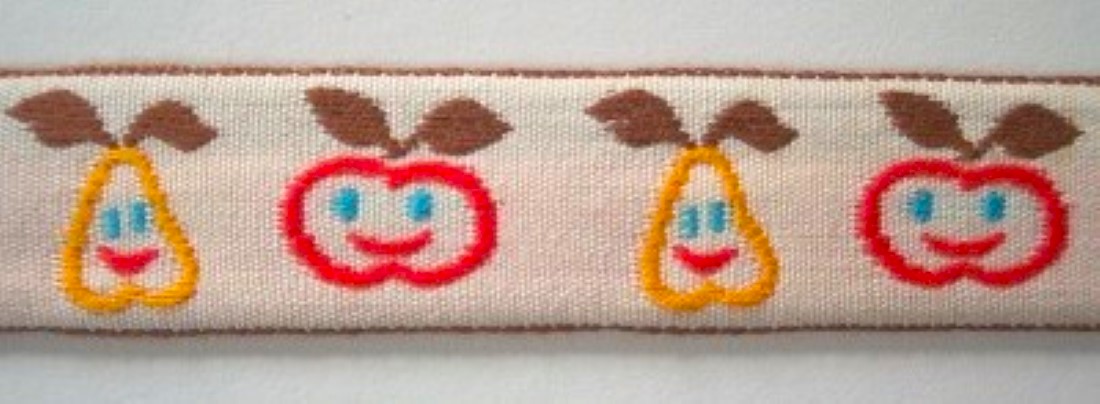 Orange/Gold 3/4 Inch Jacquard