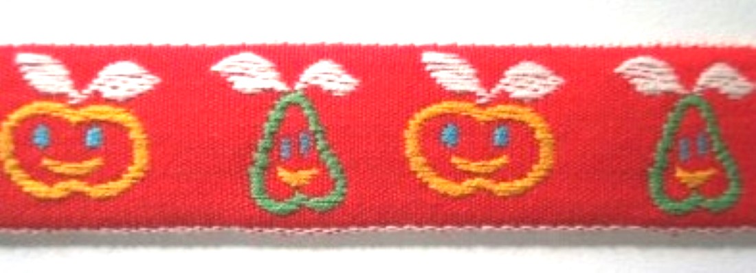 Gold/Green 3/4 Inch Jacquard