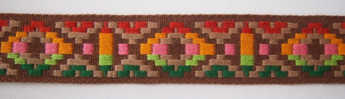 Brown Multi Jacquard