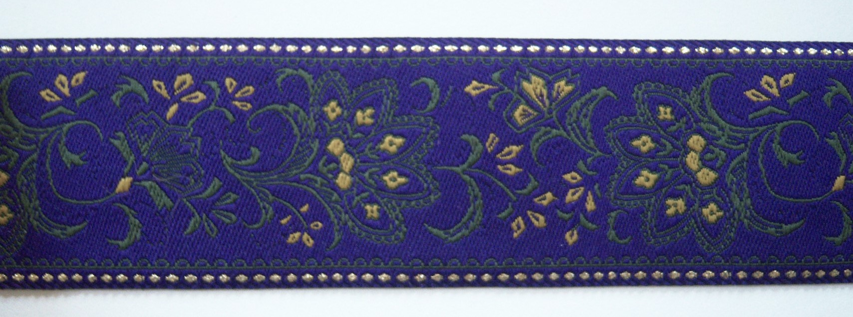 Purple/Gold 1 3/4" Jacquard