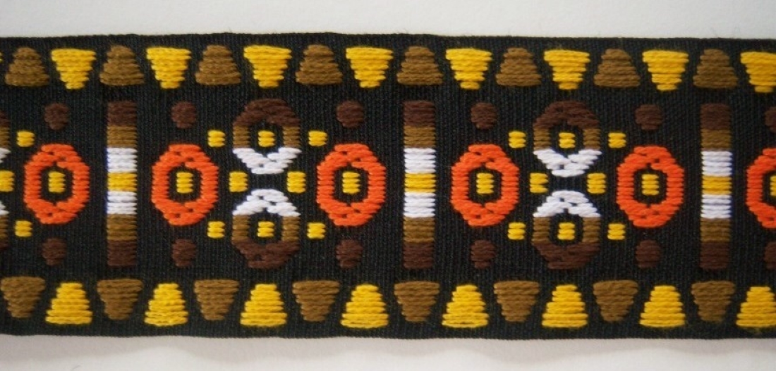 Brown/Gold 2" Webbing