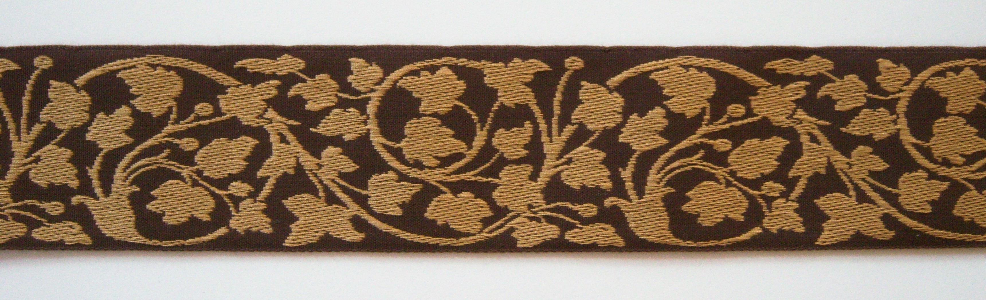 Brown/Camel 2 Inch Jacquard