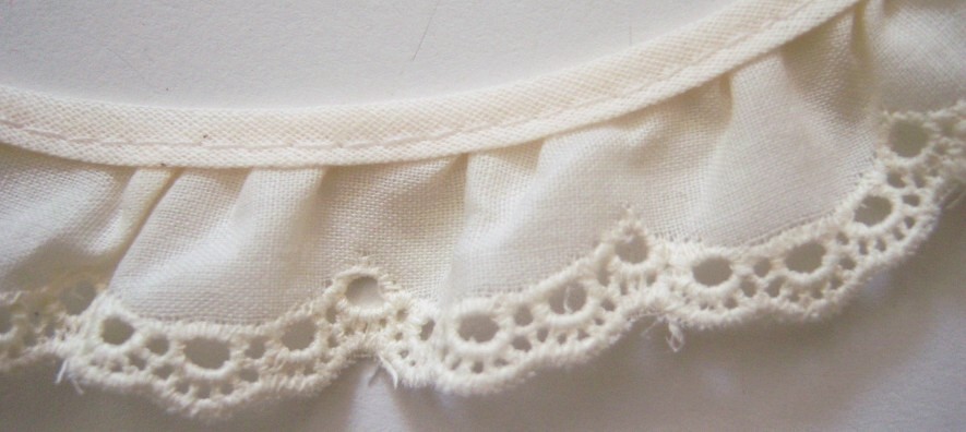 Candlelite 1" Ruffled Eyelet Lace