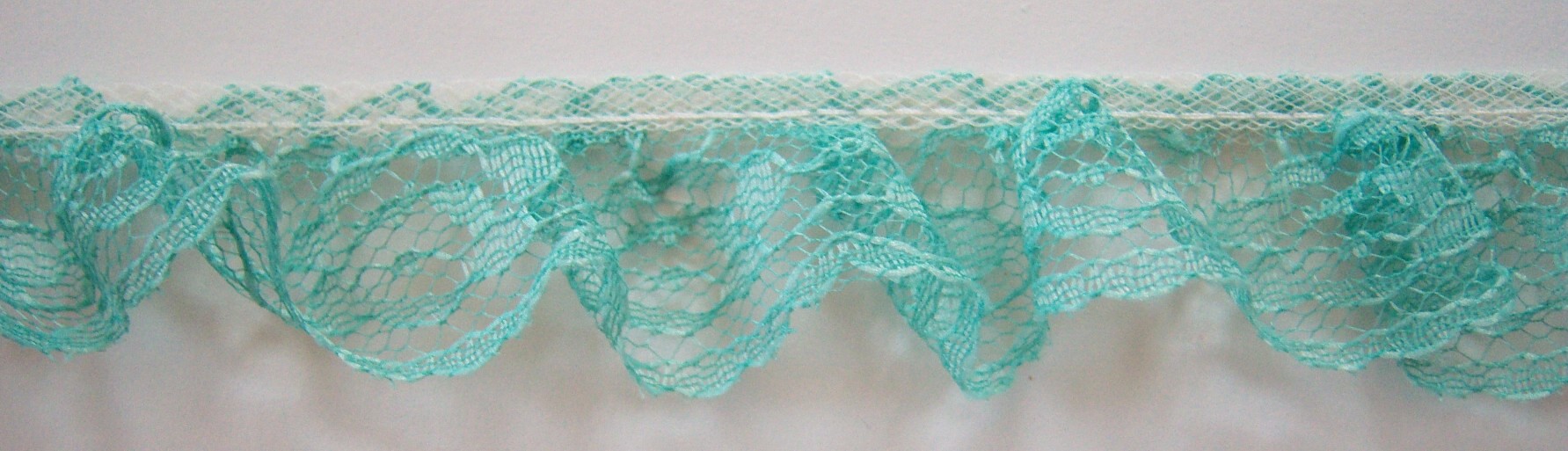 Seafoam 1 1/4" Gathered Lace