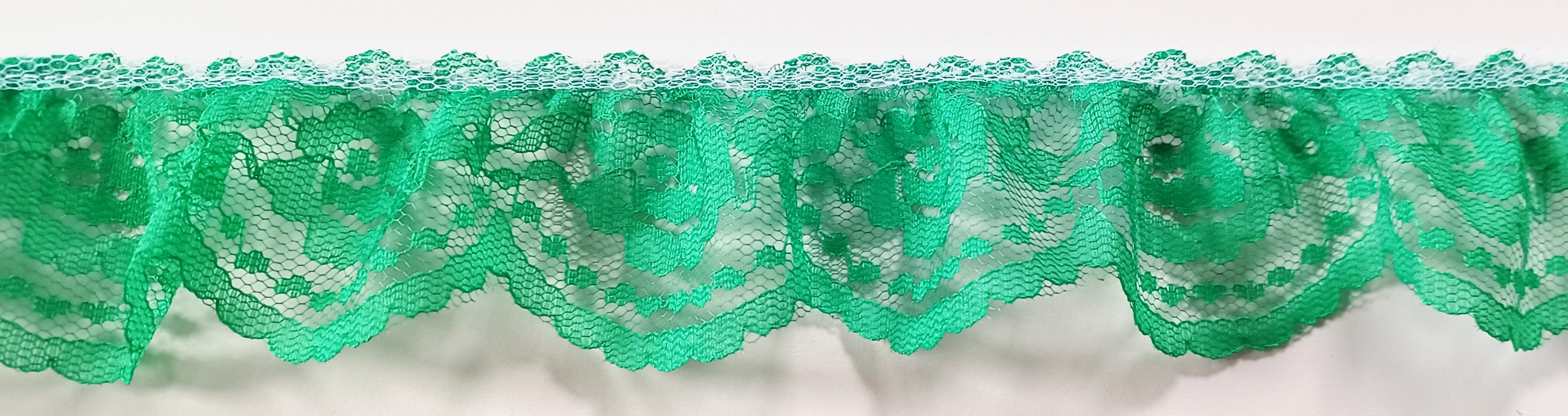 Emerald 2" Ruffled Lace