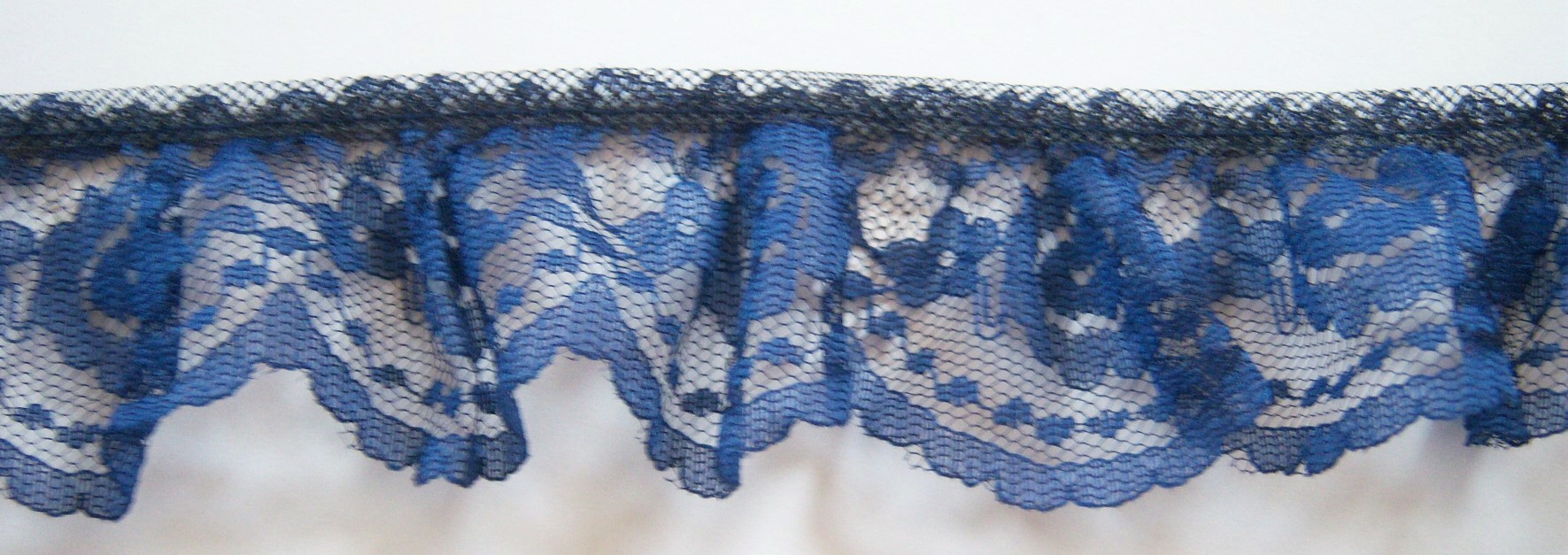 Light Navy 2" Ruffled Lace