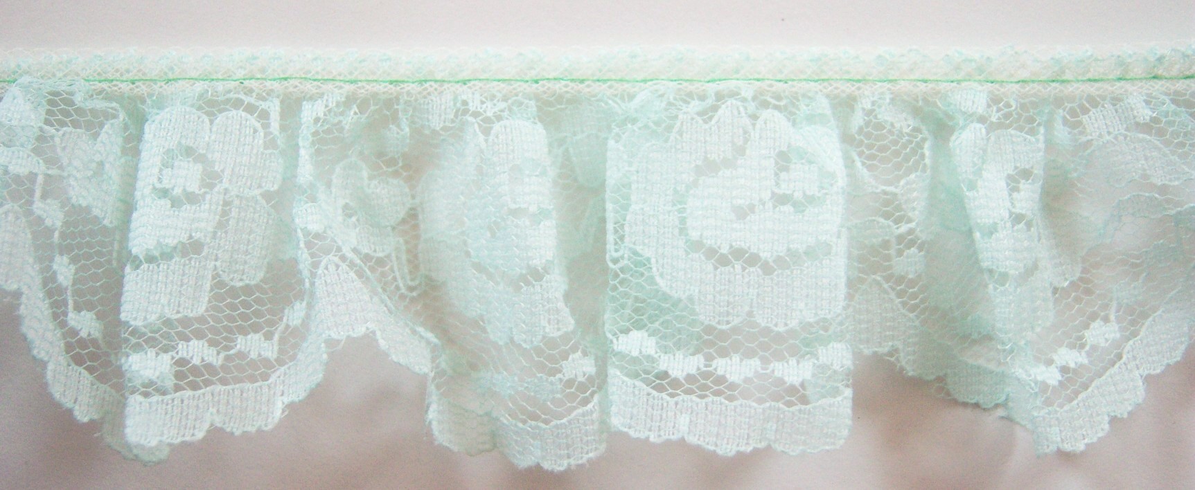 Mint 2" Ruffled Lace