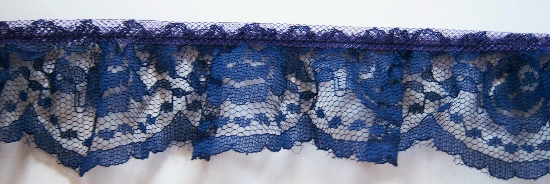 Classic Navy 2" Ruffled Lace