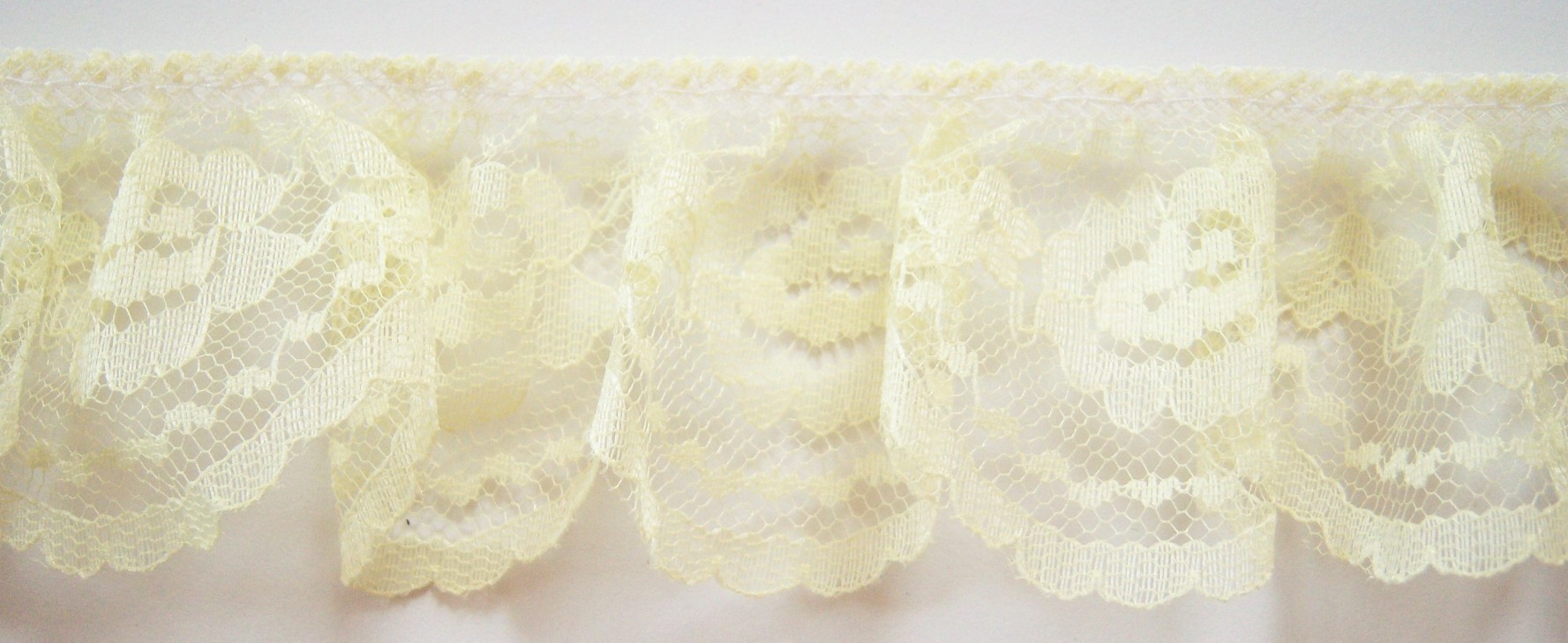 Yellow 2" Ruffled Lace