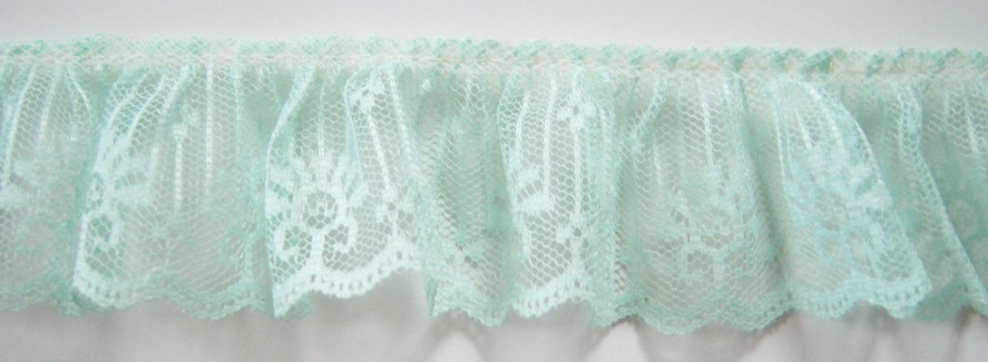 Mint 2" Ruffled Lace