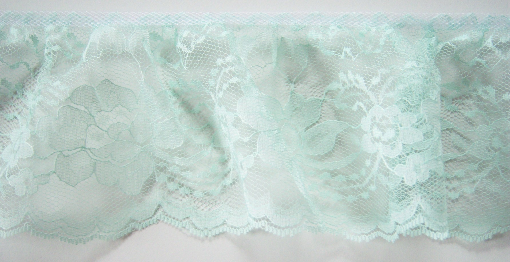 Mint 4" Ruffled Lace