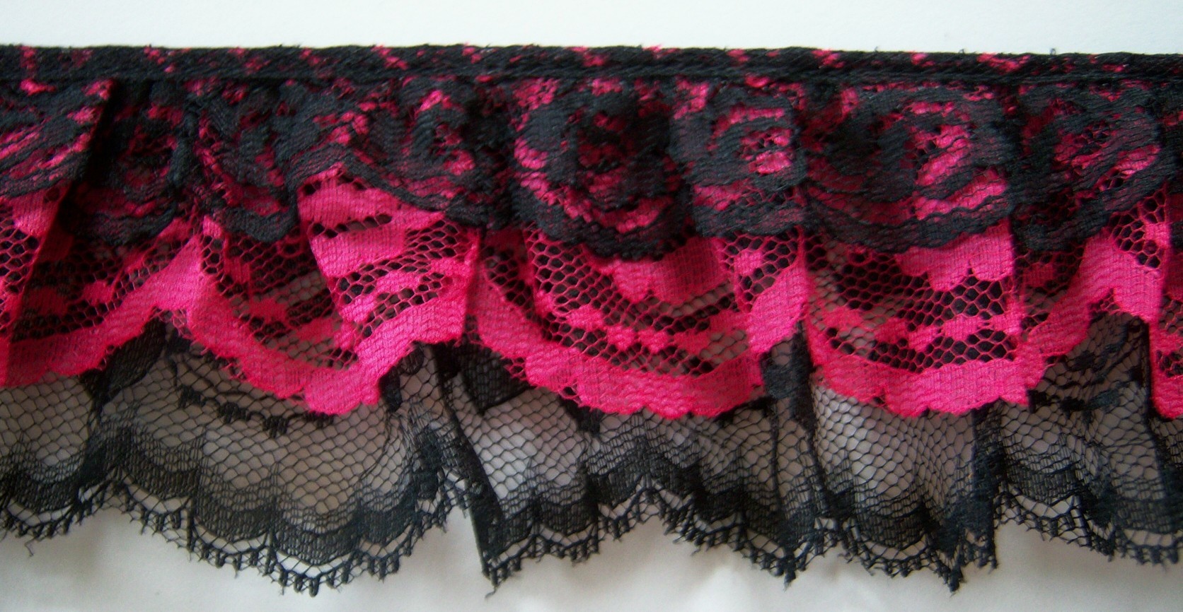 Black/Fuschia/Black Lace