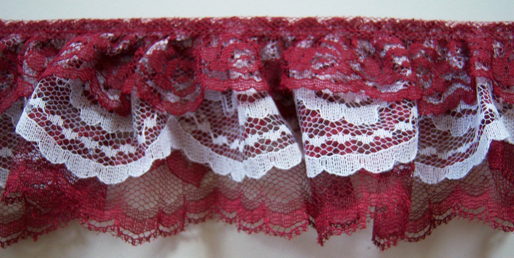 Wine/White/Wine Triple Lace