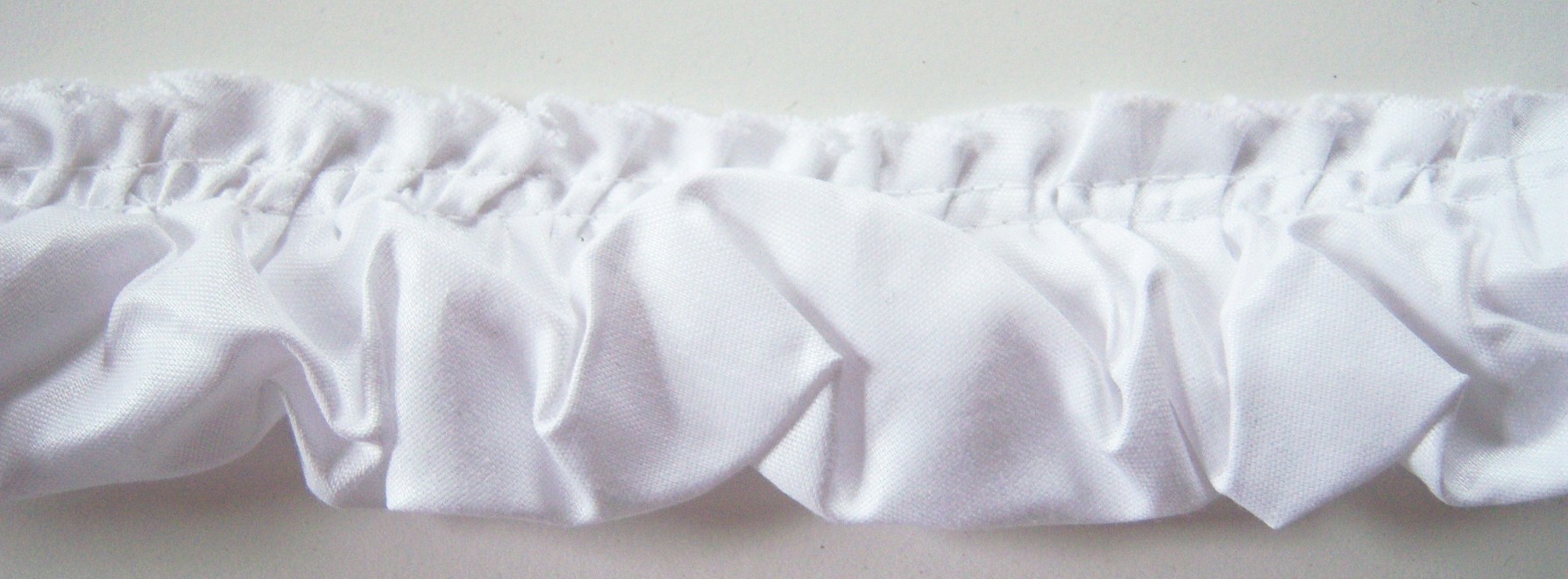 White 2" Ruffled Fiber Filled Lace