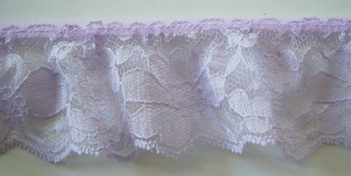 Lt Orchid 1 7/8" Ruffled Lace