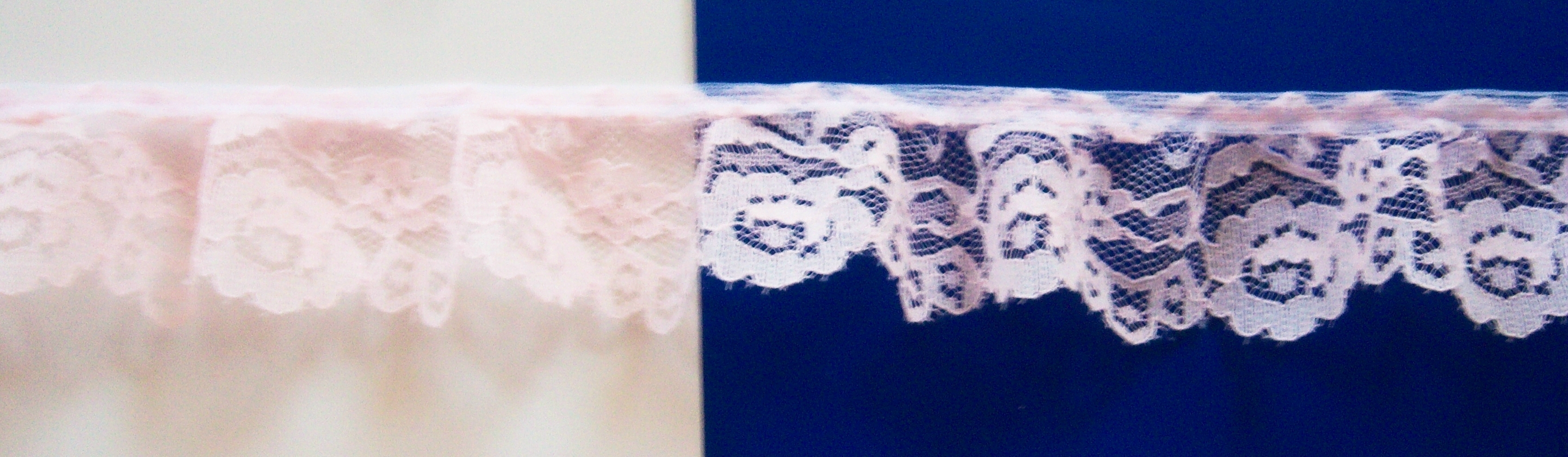 Light Pink 1 3/4" Ruffled Lace
