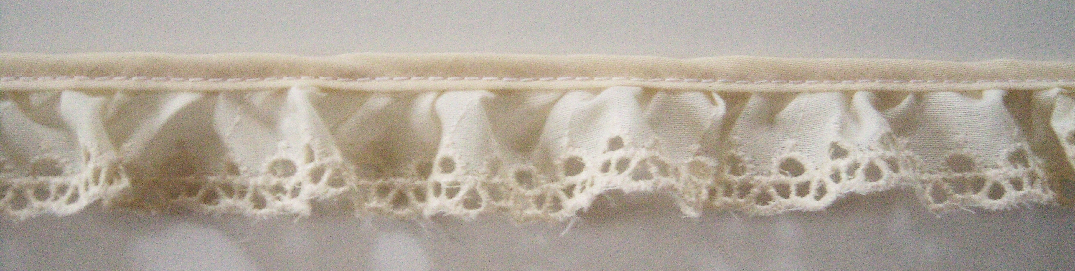 Ivory 1" Eyelet Lace