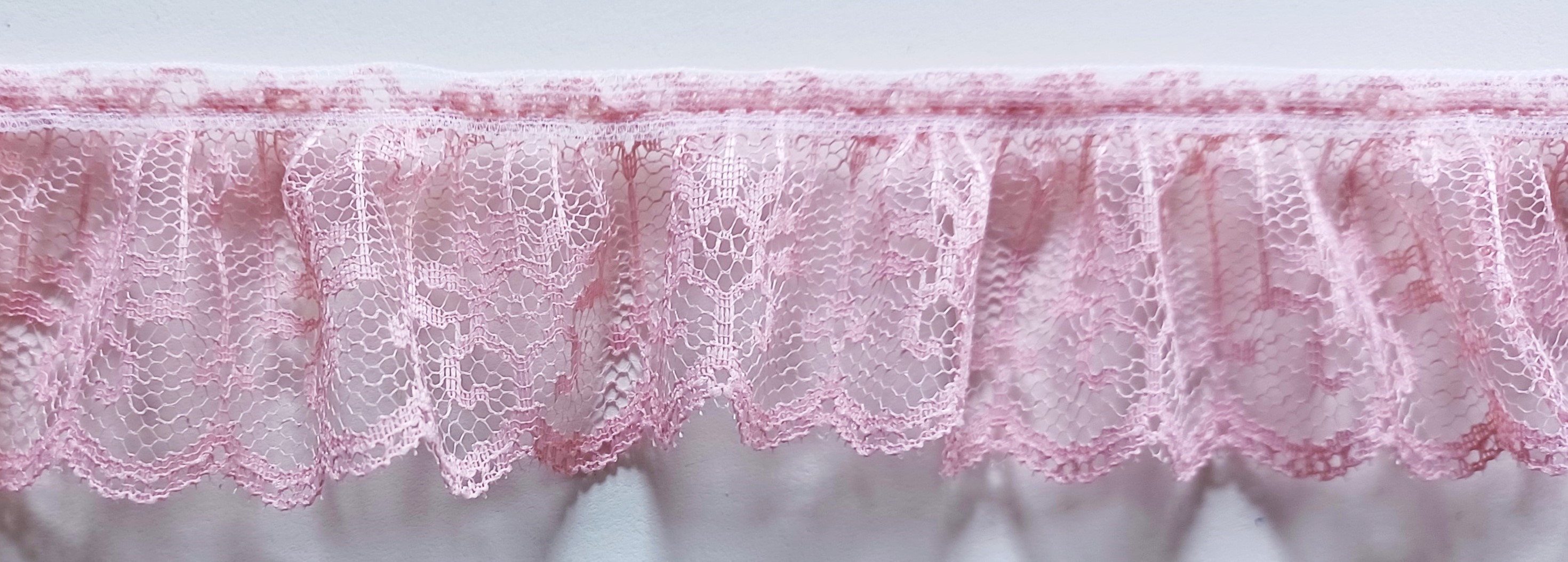 Light Rose 1 3/4" Ruffled Lace