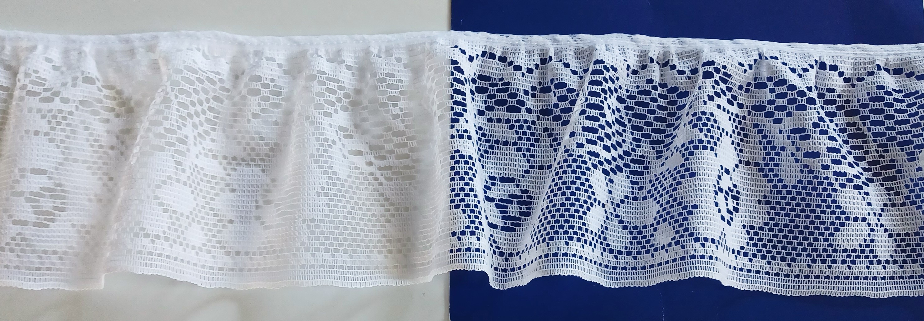 White 4 1/4" Ruffled Lace