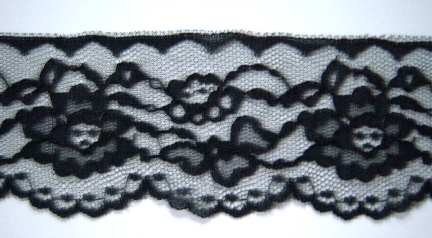 Black 2 3/4" Nylon Lace