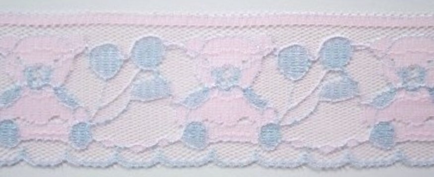 Pink/Blue Bears Lace