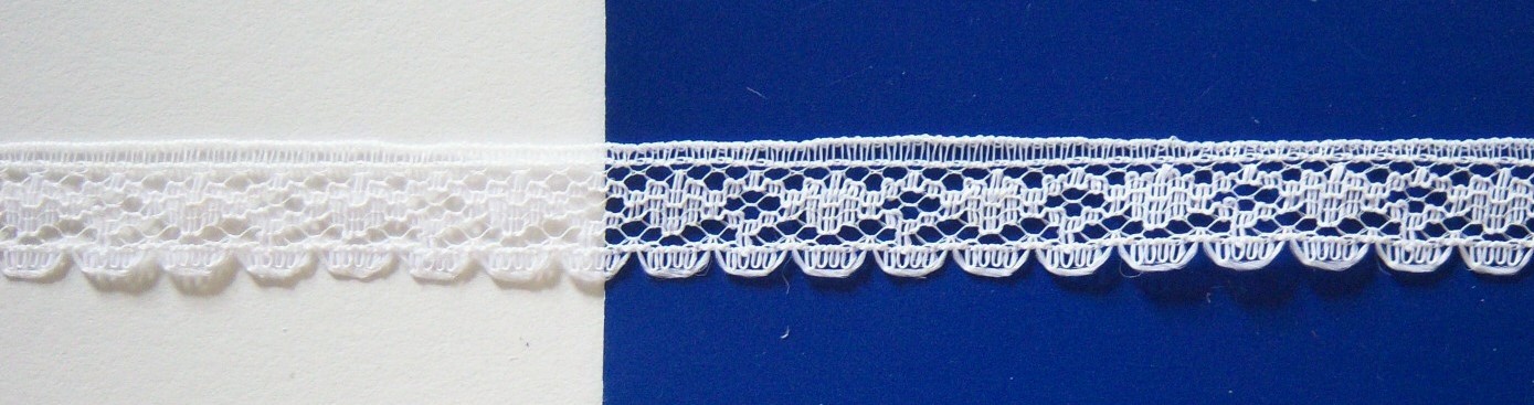 White 1/2" Nylon Lace