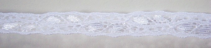 White 1/2" Nylon Lace