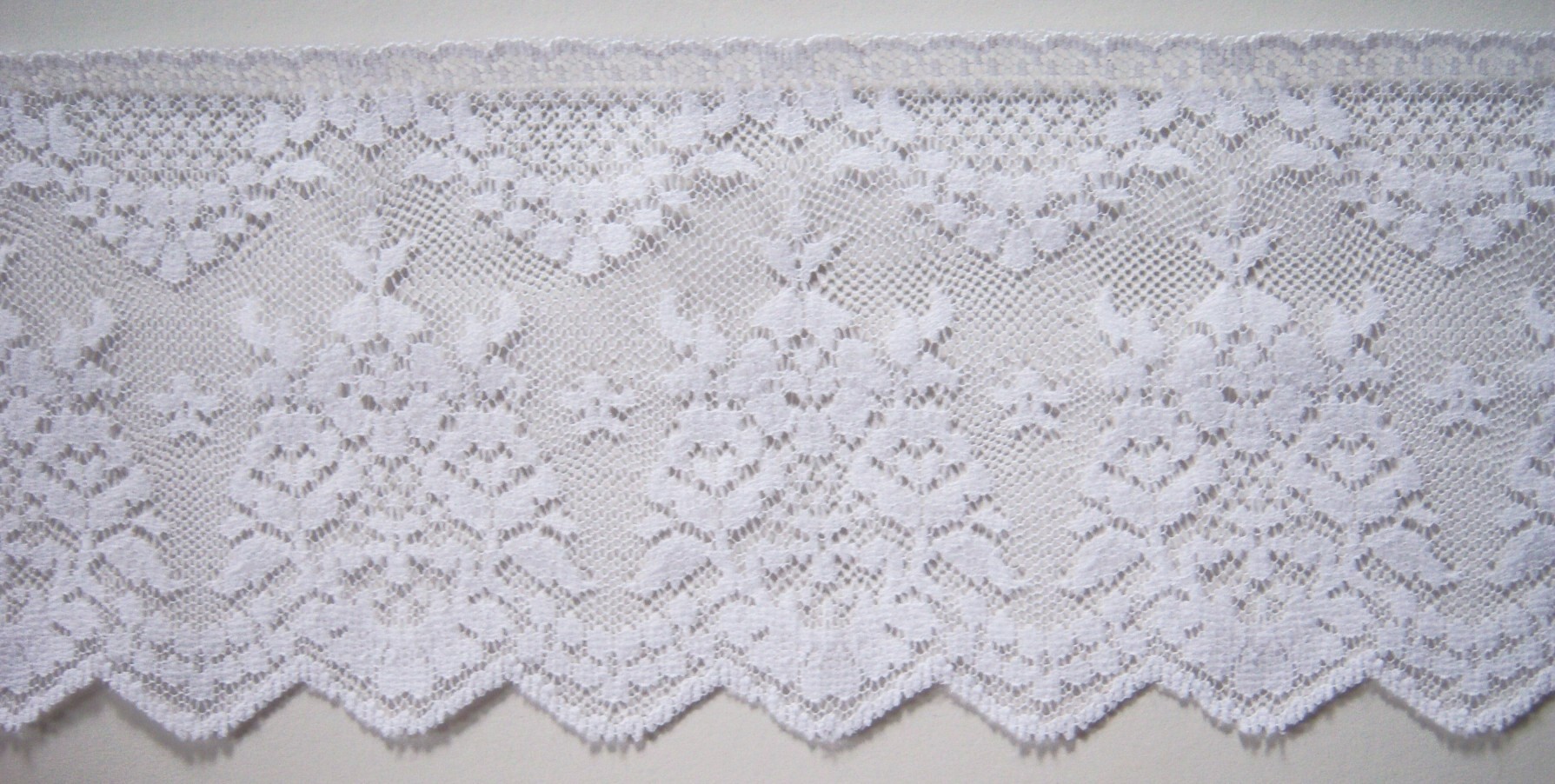 White 3 3/4" Nylon Lace