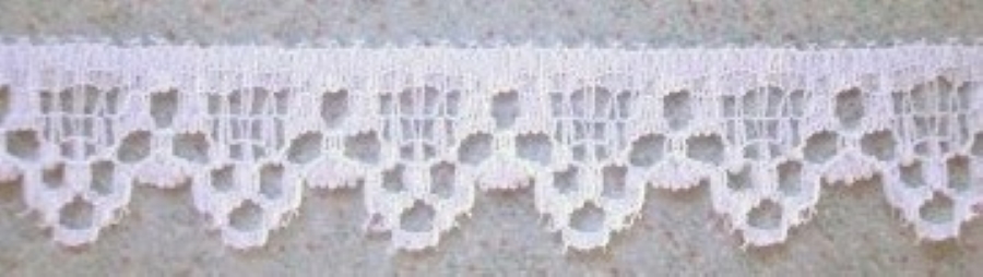 White 9/16" Nylon Lace