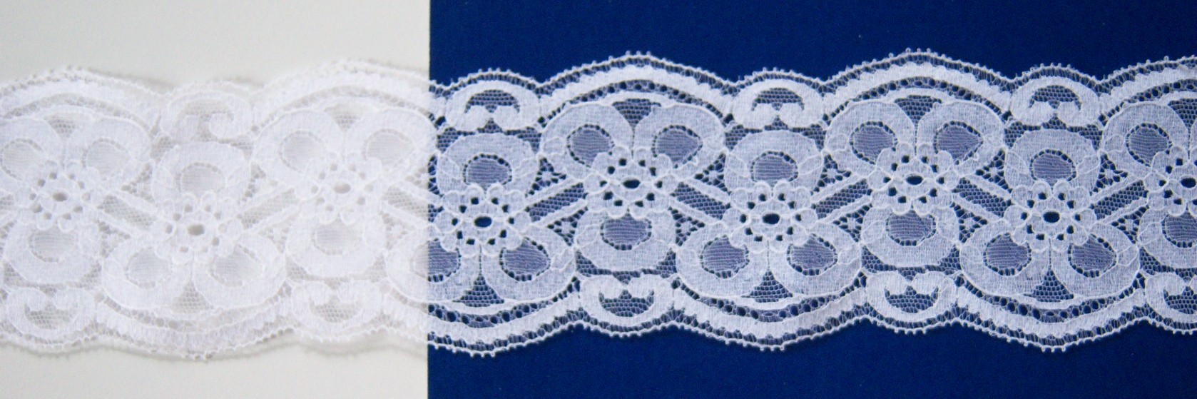 White Nylon 3 1/4" Lace