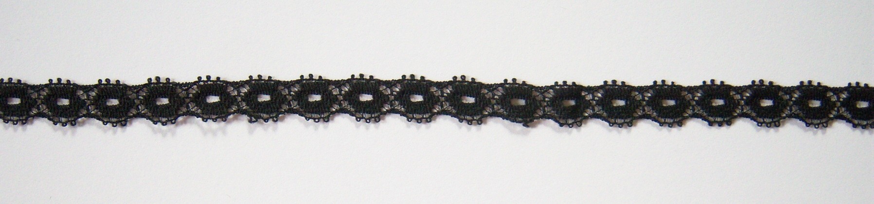 Jet Black 1/2" Nylon Lace