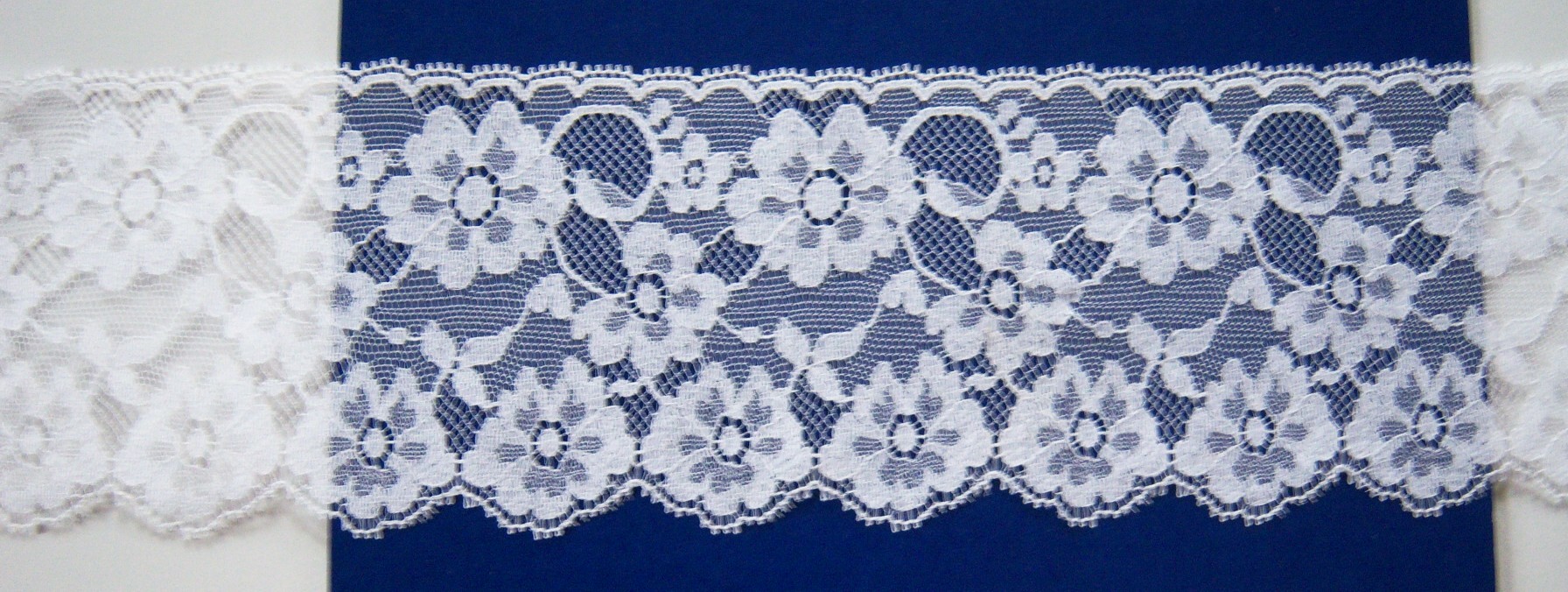 White Nylon 3 1/4" Lace